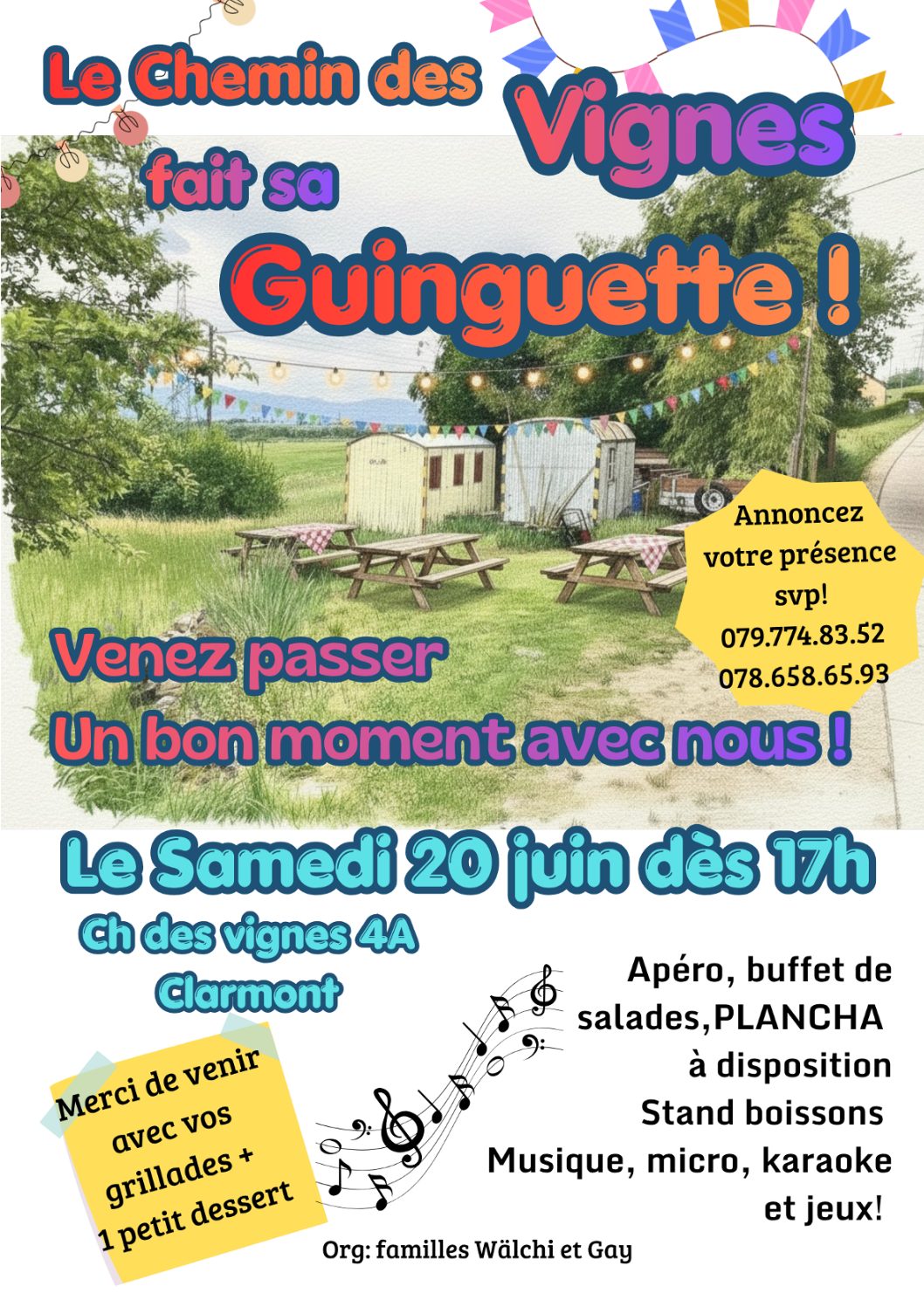 Le chemin des Vignes fait sa guinguette …